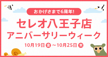 おかげさまで6周年!セレオ八王子店 アニバーサリーウィーク
