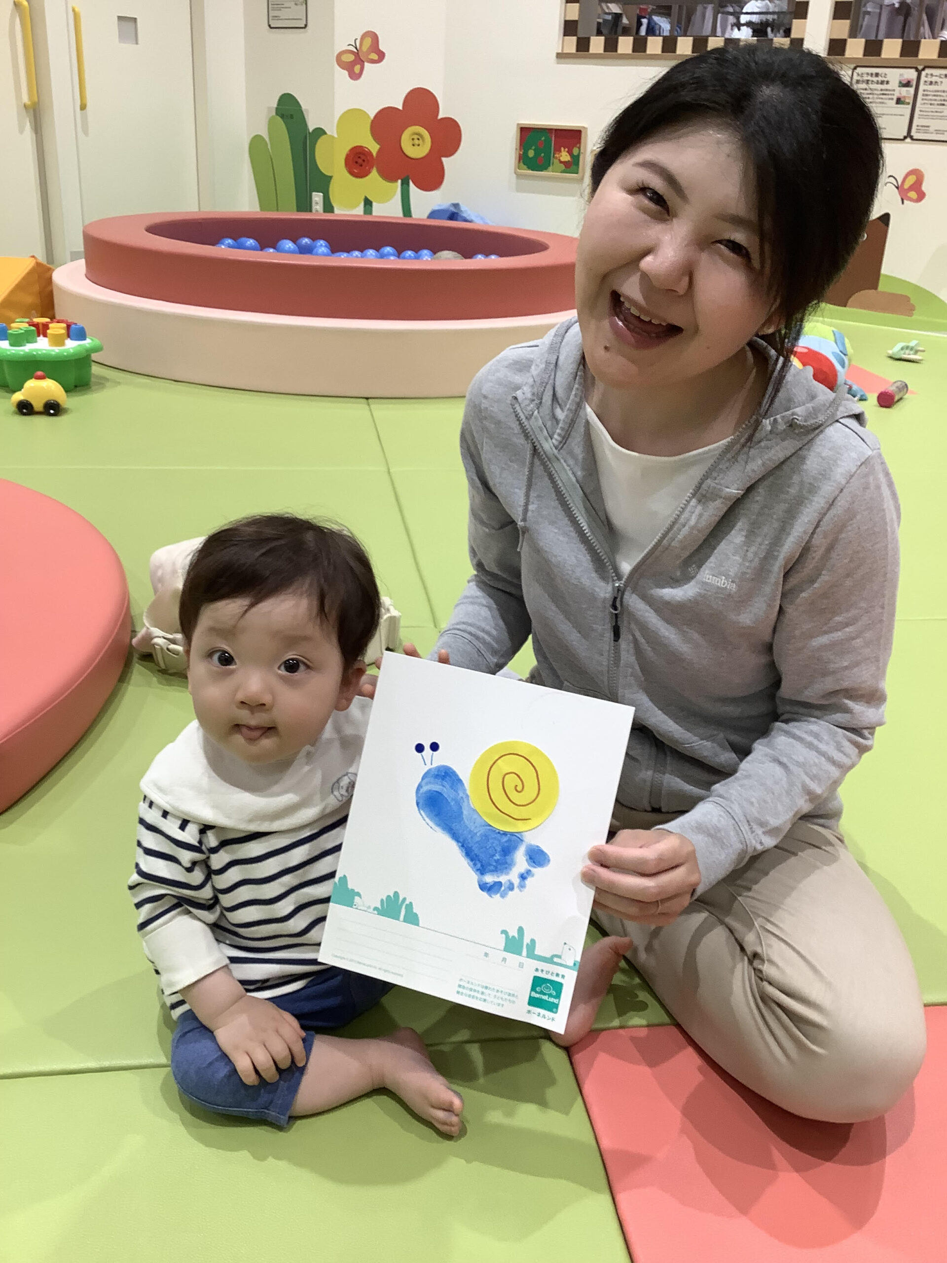 ベビーイベント「足型をとって季節を感じよう」