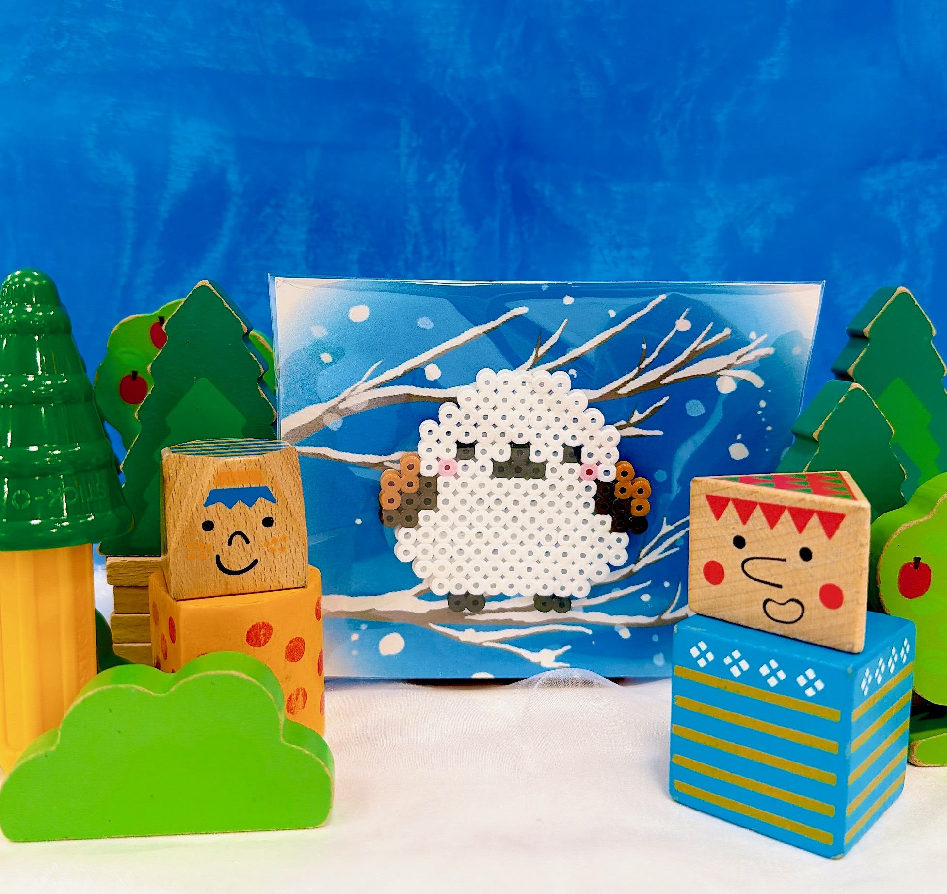 ハマビーズでシマエナガを作ろう♪