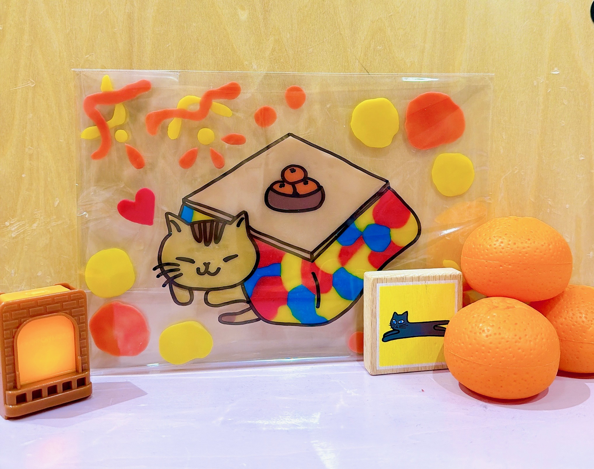 かんてんネンドで冬の作品づくり