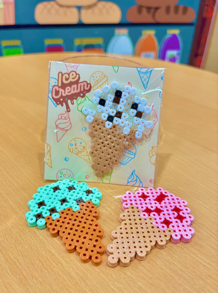 ハマビーズでアイスクリームを作ろう♪