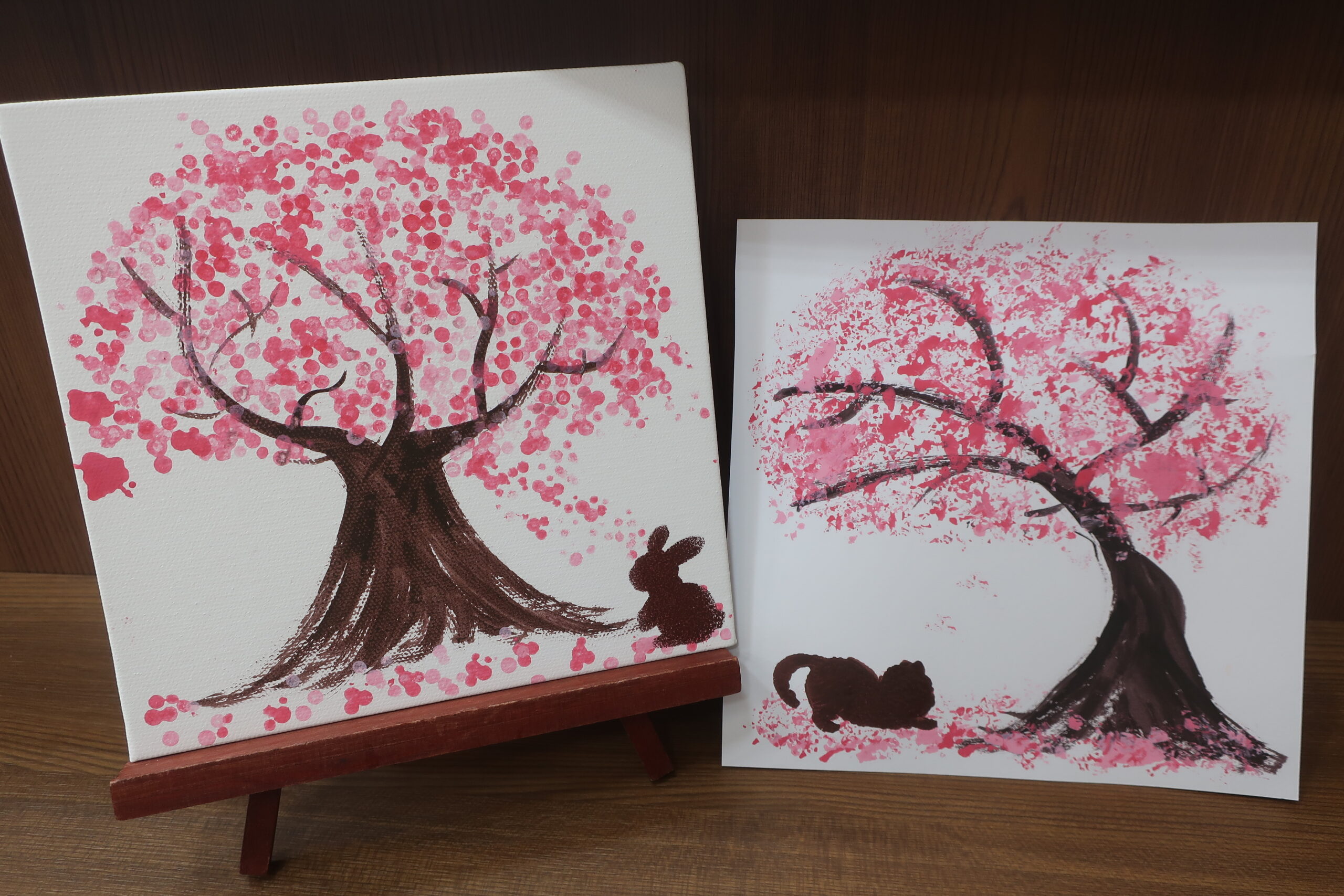 【クラフト体験会】桜の木を描こう！