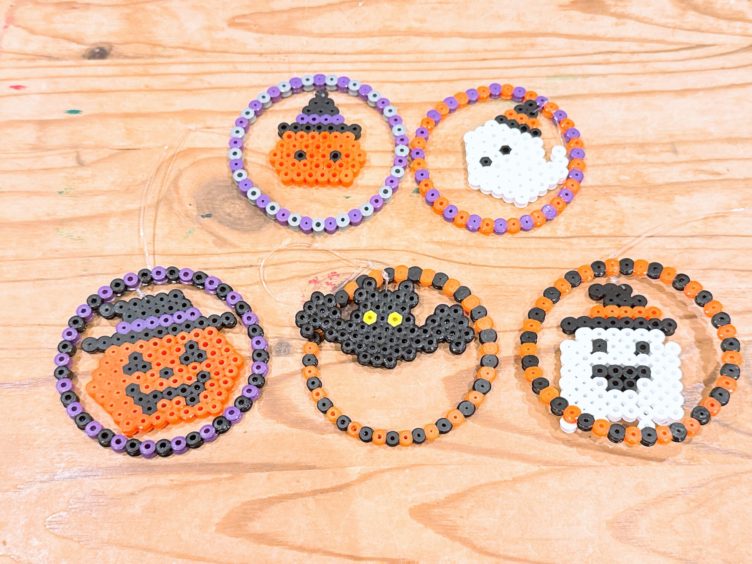 【ハロウィンパーティー】ハマビーズでオーナメントづくり