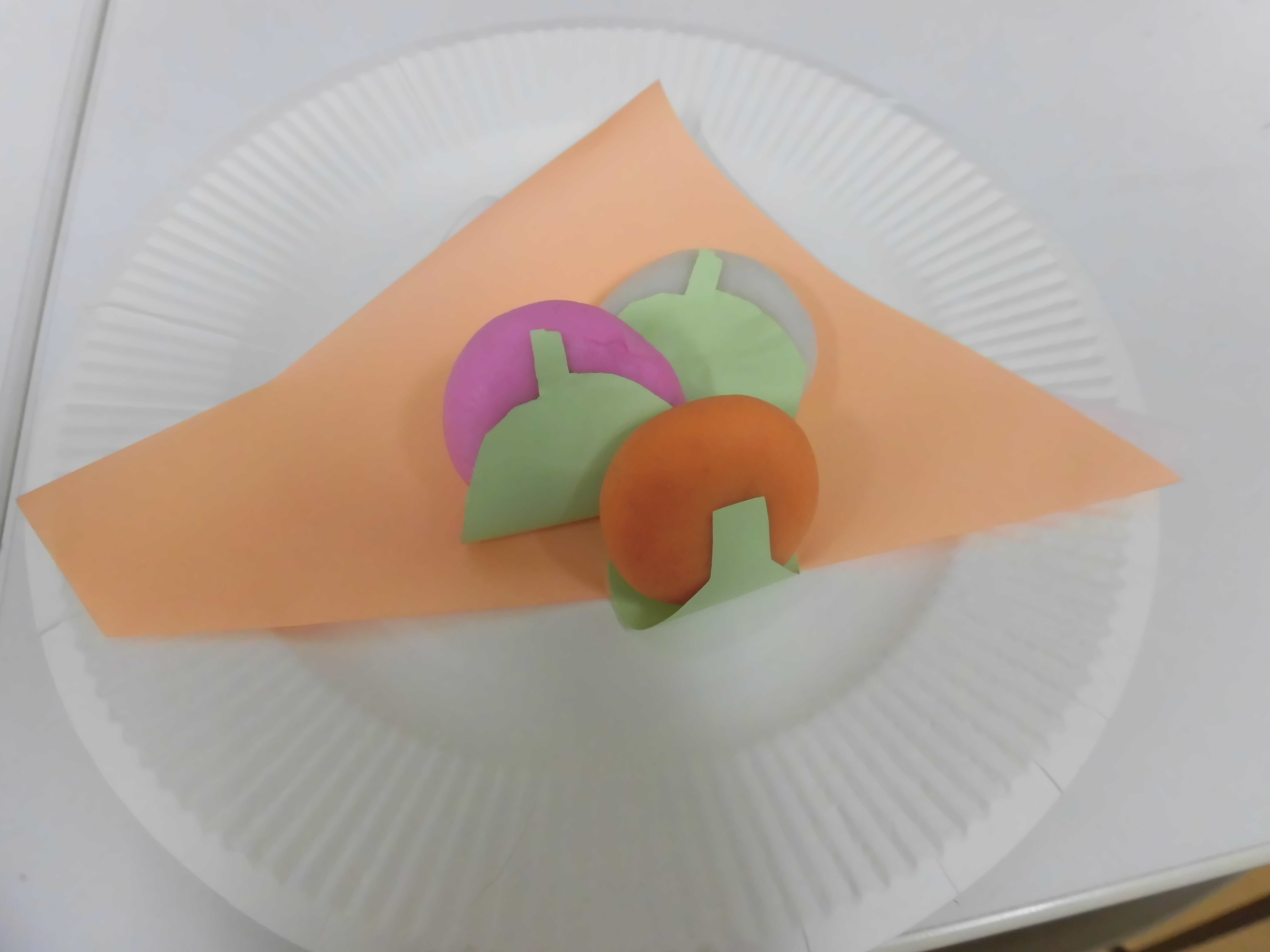 かんてんネンドでさくらもち作り♪