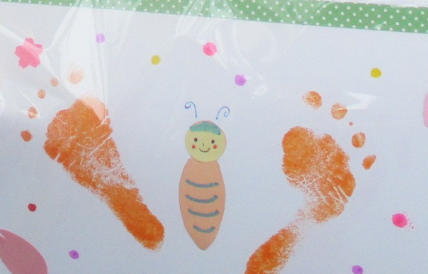 【イベント報告】4/9開催　ベビーイベント!!足型でちょうちょを描こう