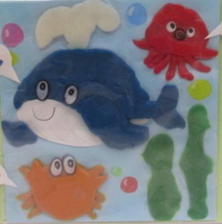 かんてんネンドで《水族館》づくり